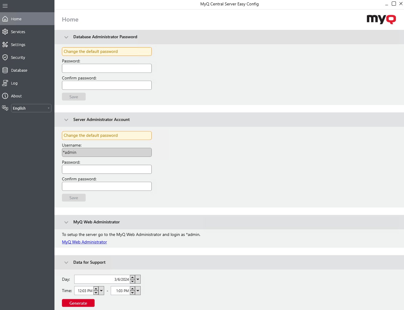 Home Tab - Easy Config